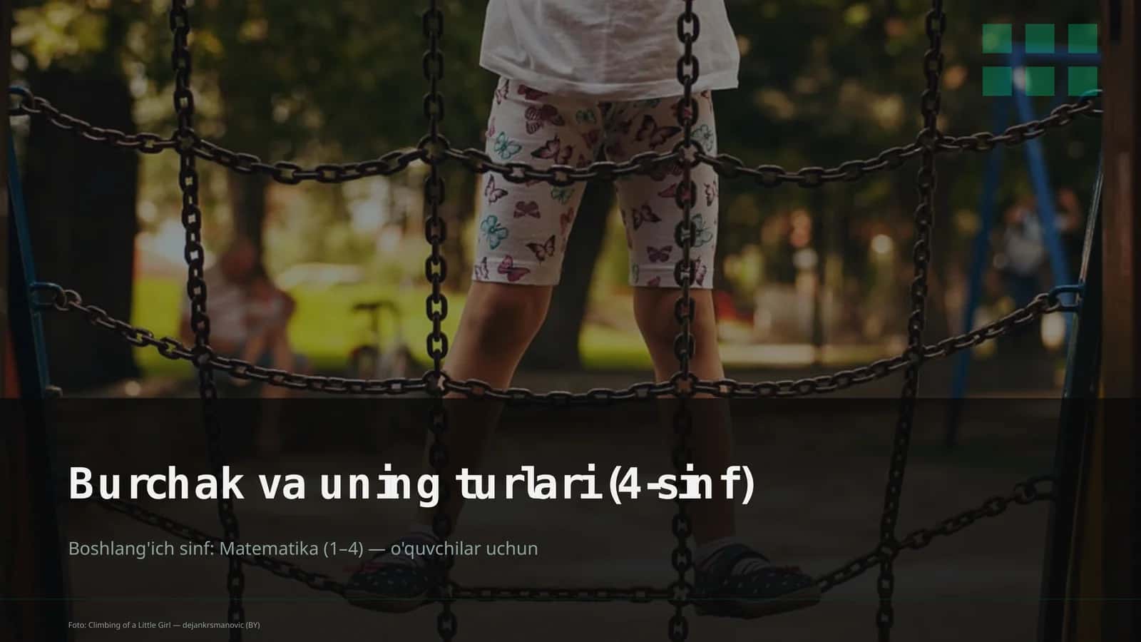 Burchak va uning turlari (4-sinf) 1