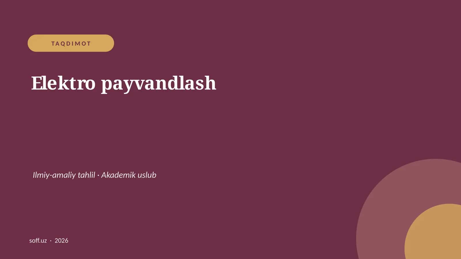 Elektro payvandlash 1