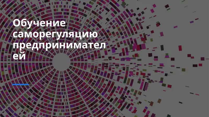 Обучение саморегуляцию предпринимателей 1