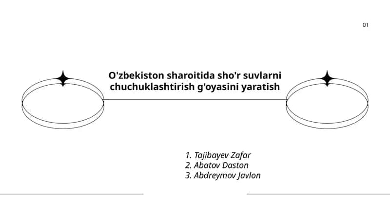 O'zbekiston sharoitida sho'r suvlarni chuchuklashtirish g'oyasini yaratish 1