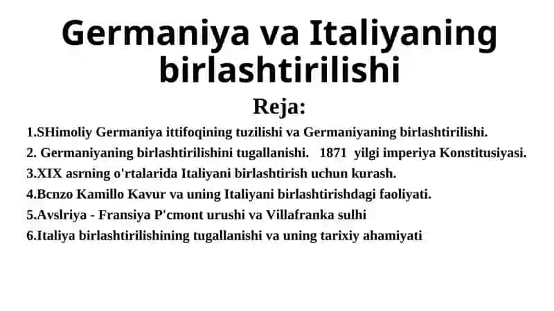 Shimoliy Germaniya Ittifoqining tuzilishi va Germaniyaning birlashtirilishi