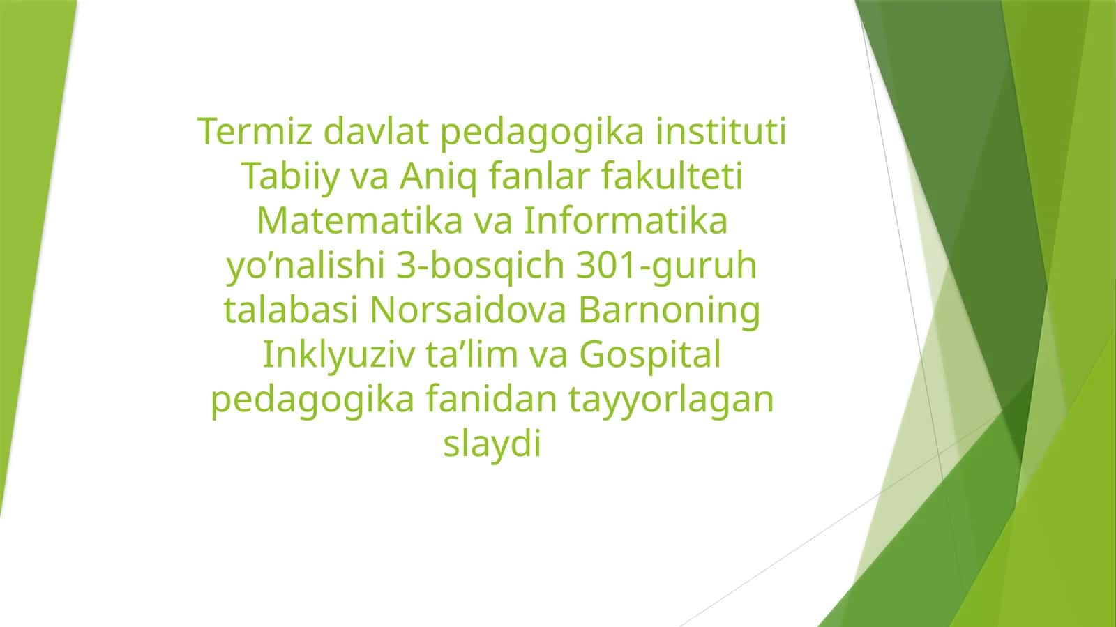 Inklyuziv ta'limning amaliyotga joriy etish algoritmlari 1