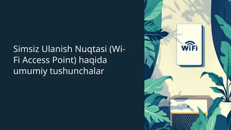 Simsiz Ulanish Nuqtasi (Wi-Fi Access Point) 1