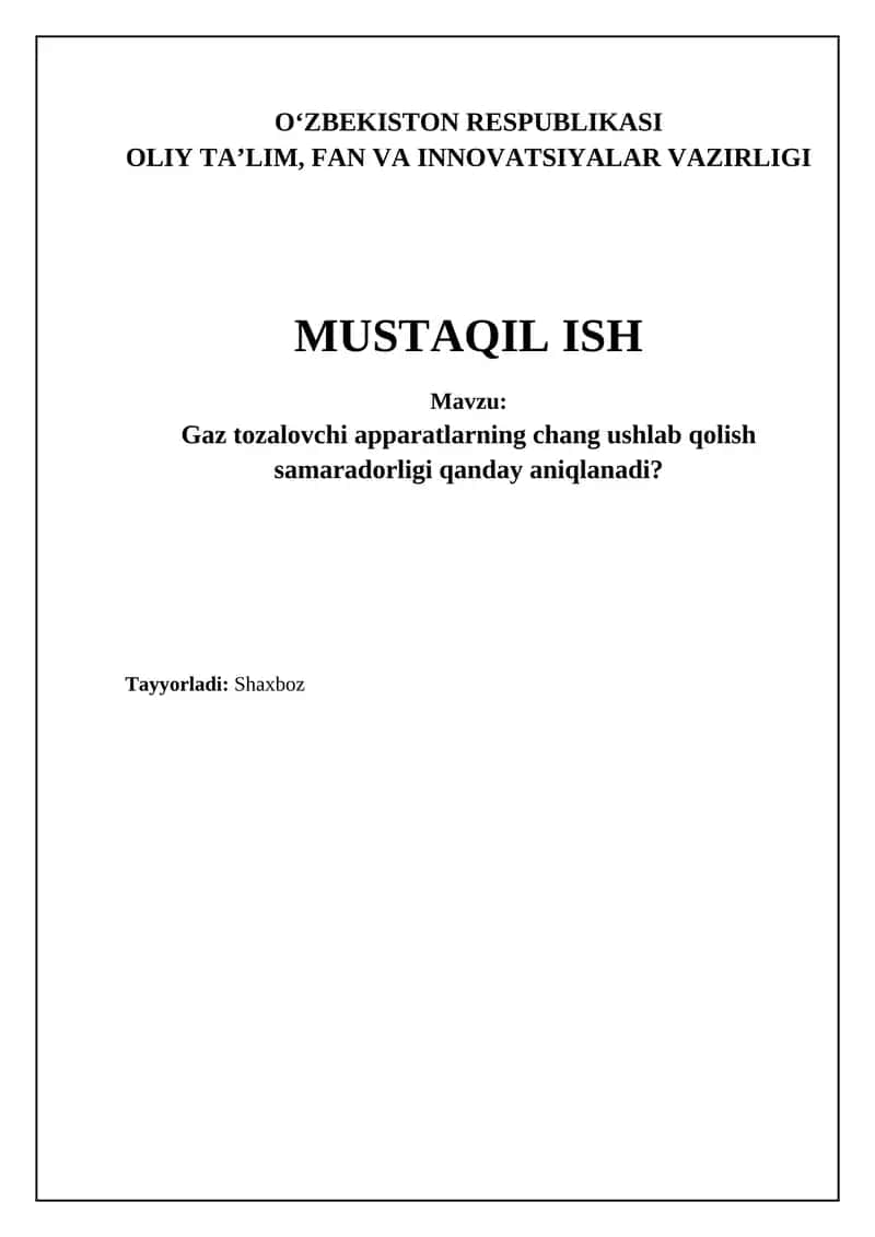 Chang yig'ish samaradorligini baholash usullari 1