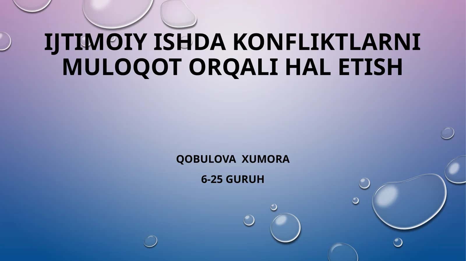 Ijtimoiy ishda konfliktlarni muloqot orqali hal etish 1