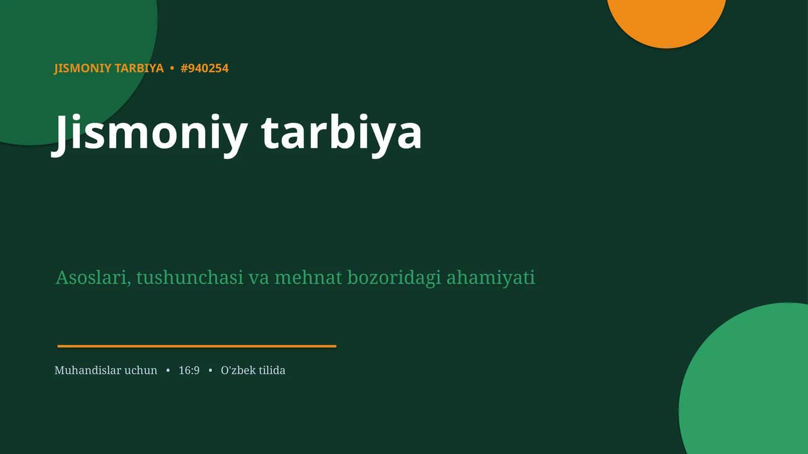 Jismoniy tarbiya 1