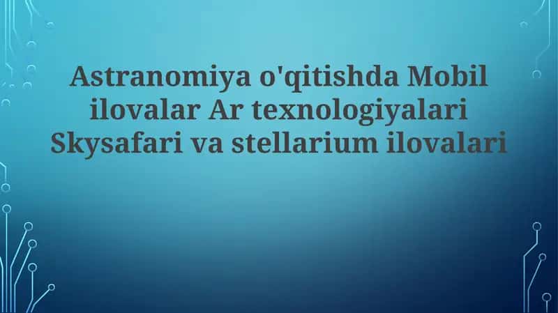 Skysafari va Stellarium ilovalari 1