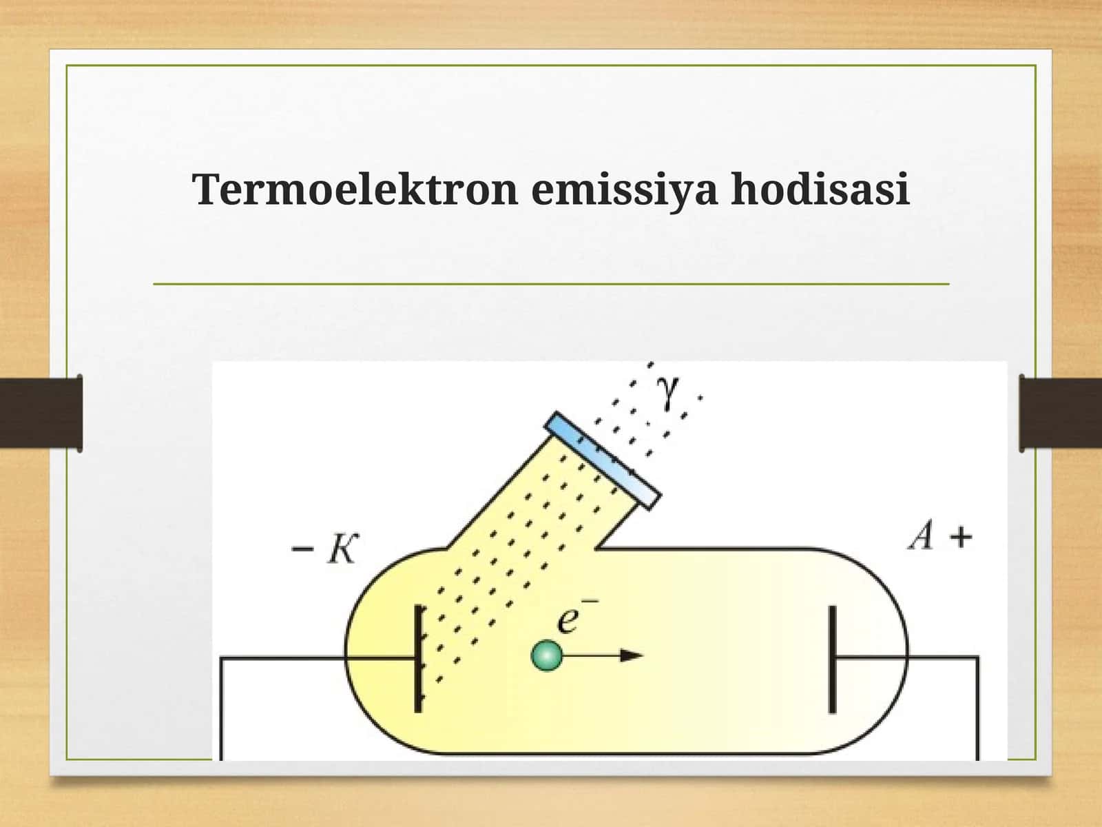 Termoelektron emissiya hodisasi 1