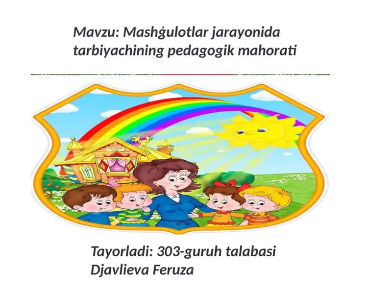 Pedagogik mahorat 1