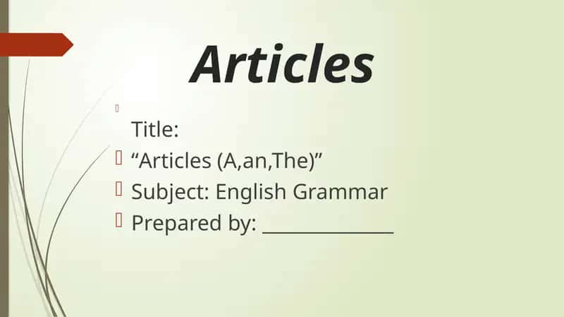 Articles 1