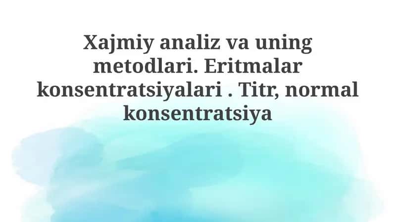 Rentgen nurlari tahlili asoslari va usullari 1