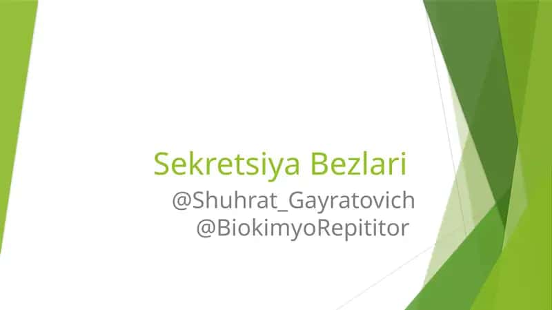 Sekretsiya Bezlari 1