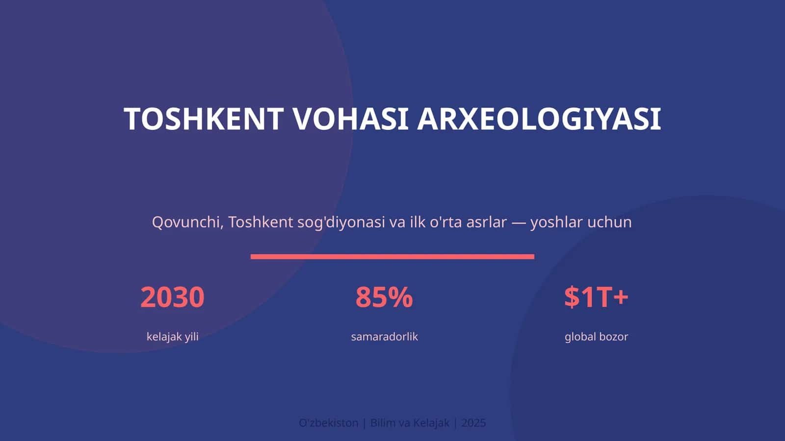 TOSHKENT VOHASI ARXEOLOGIYASI 1