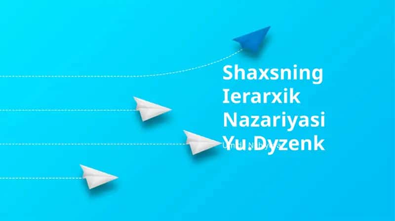 Maslouning ehtiyojlar ierarxiyasi 1