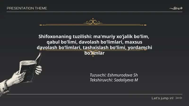 Shifoxona Tuzilishi 1
