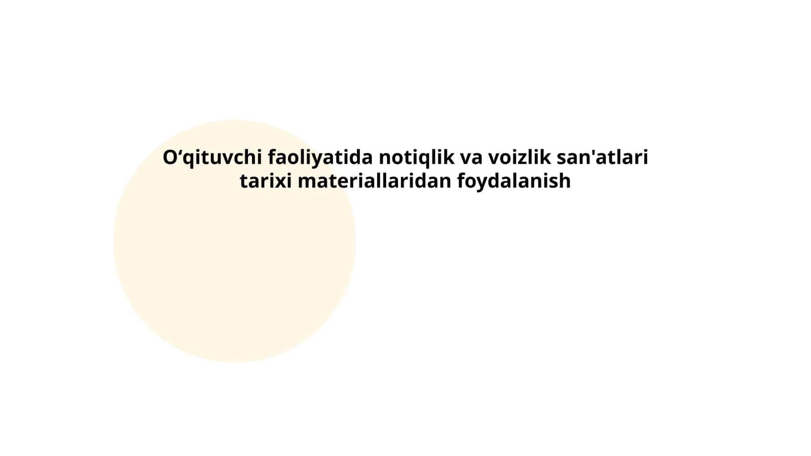 Notiqlik san'atining tarixi Oʻzbekistonda 1