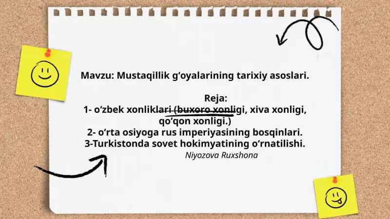 Mustaqillik gʻoyalarining tarixiy asoslari 1