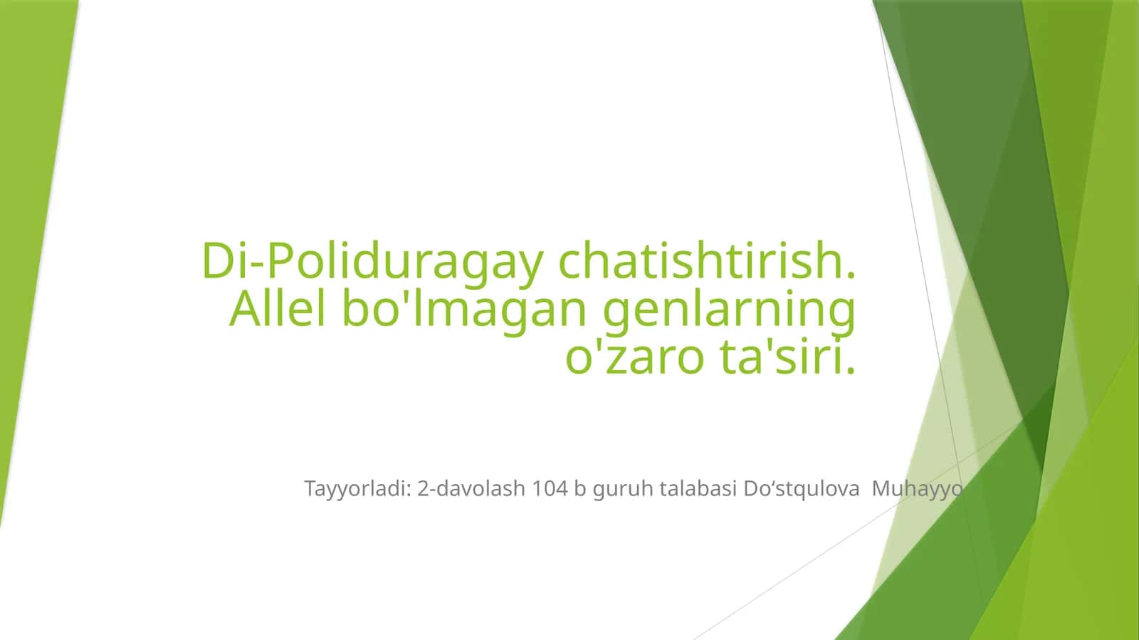 Di-Poliduragay chatishtirish 1