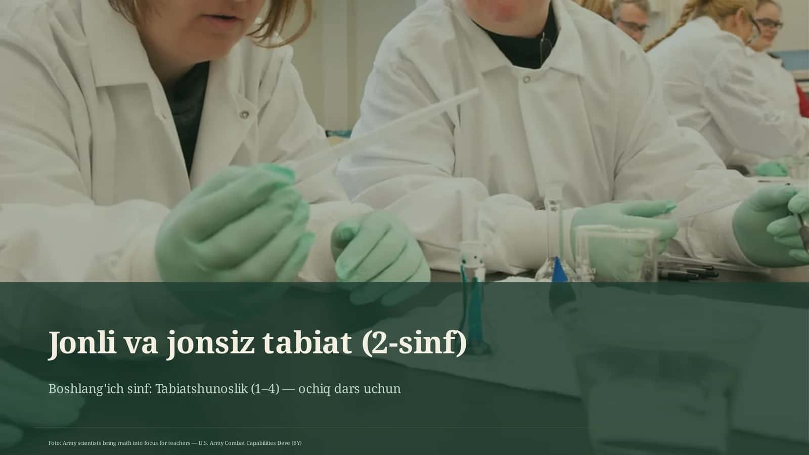 Jonli va jonsiz tabiat (2-sinf) 1