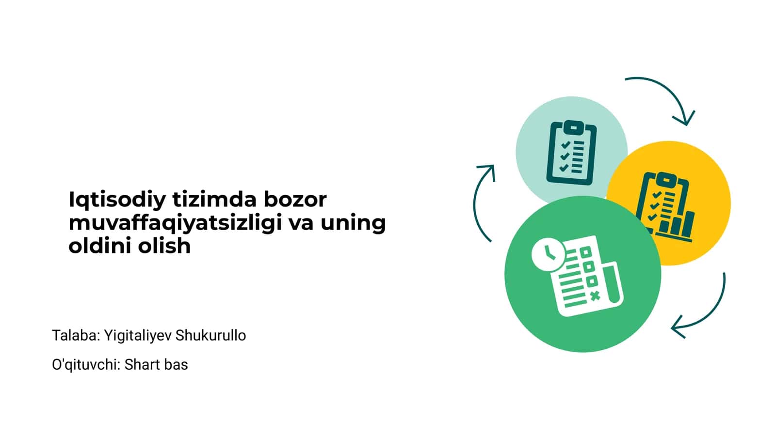 Bozor tizimi: Asosiy tushunchalar 1