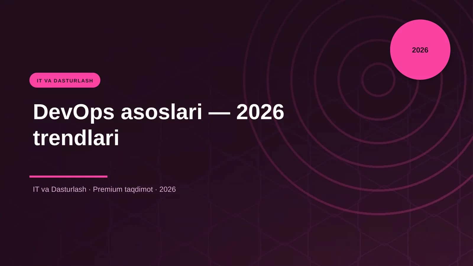 DevOps asoslari — 2026 trendlari 1