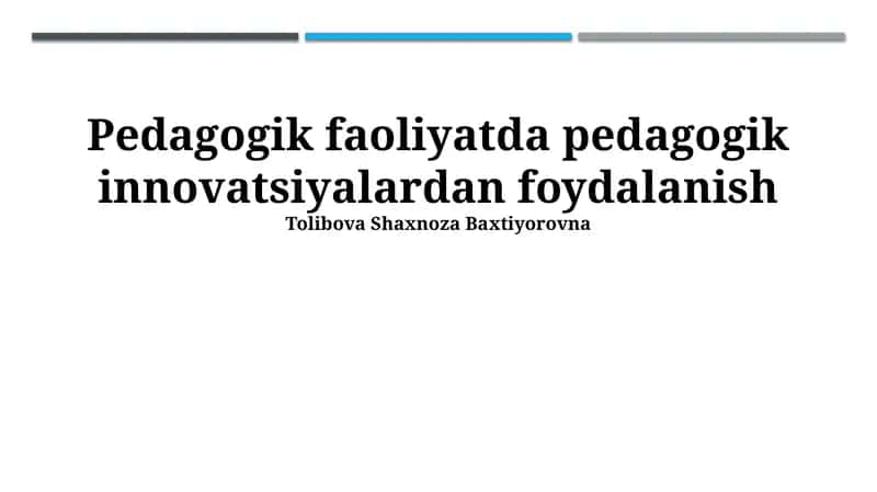 O'yin texnologiyalari 1