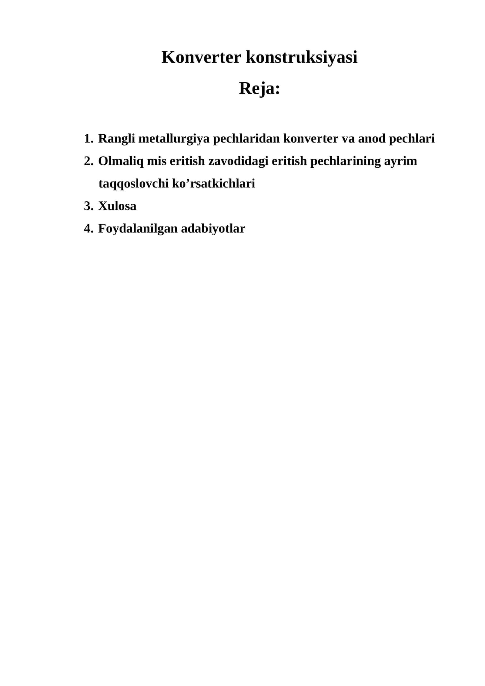 Konverter konstruksiyasi 1