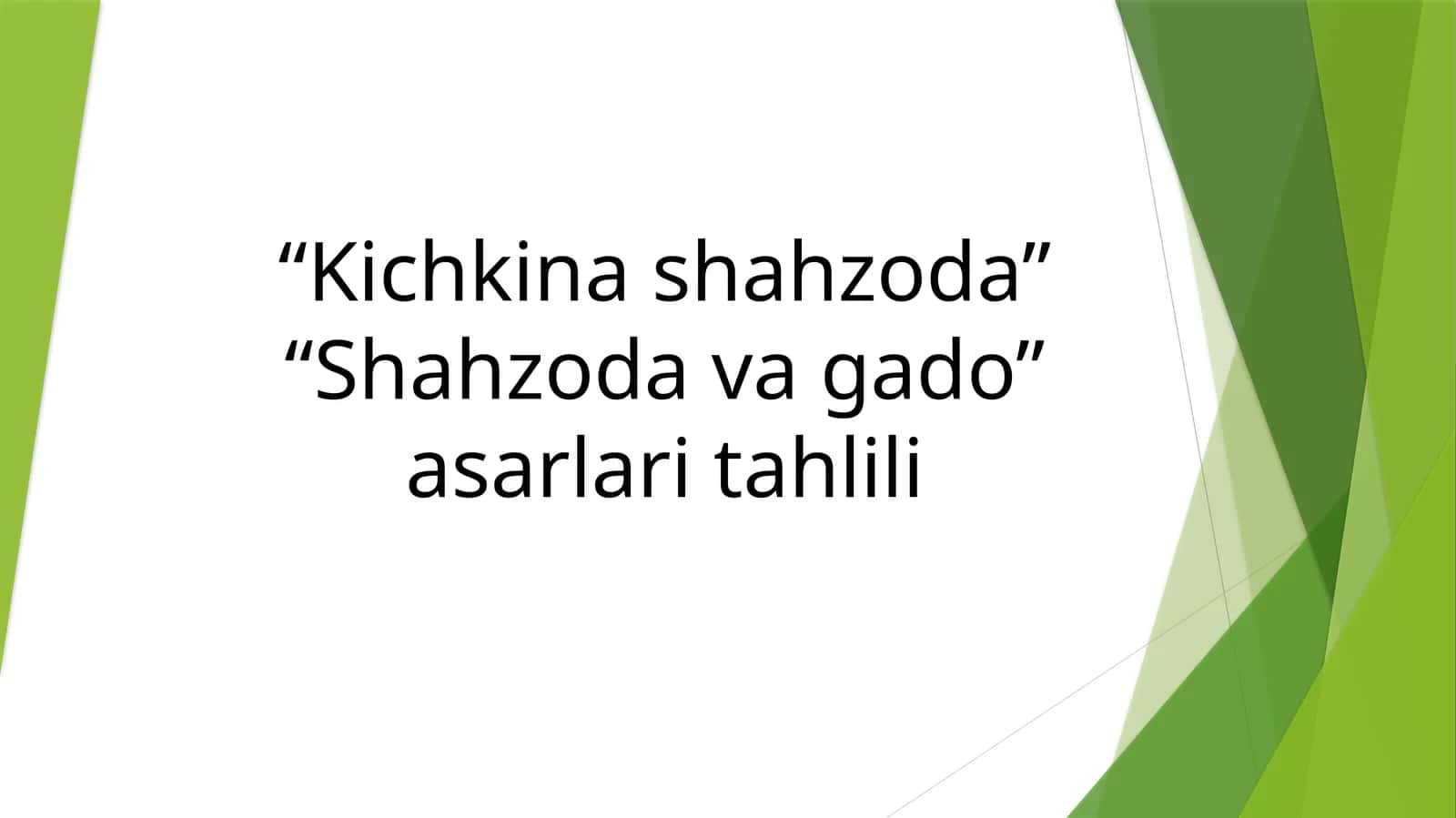 Kichkina shahzoda 1