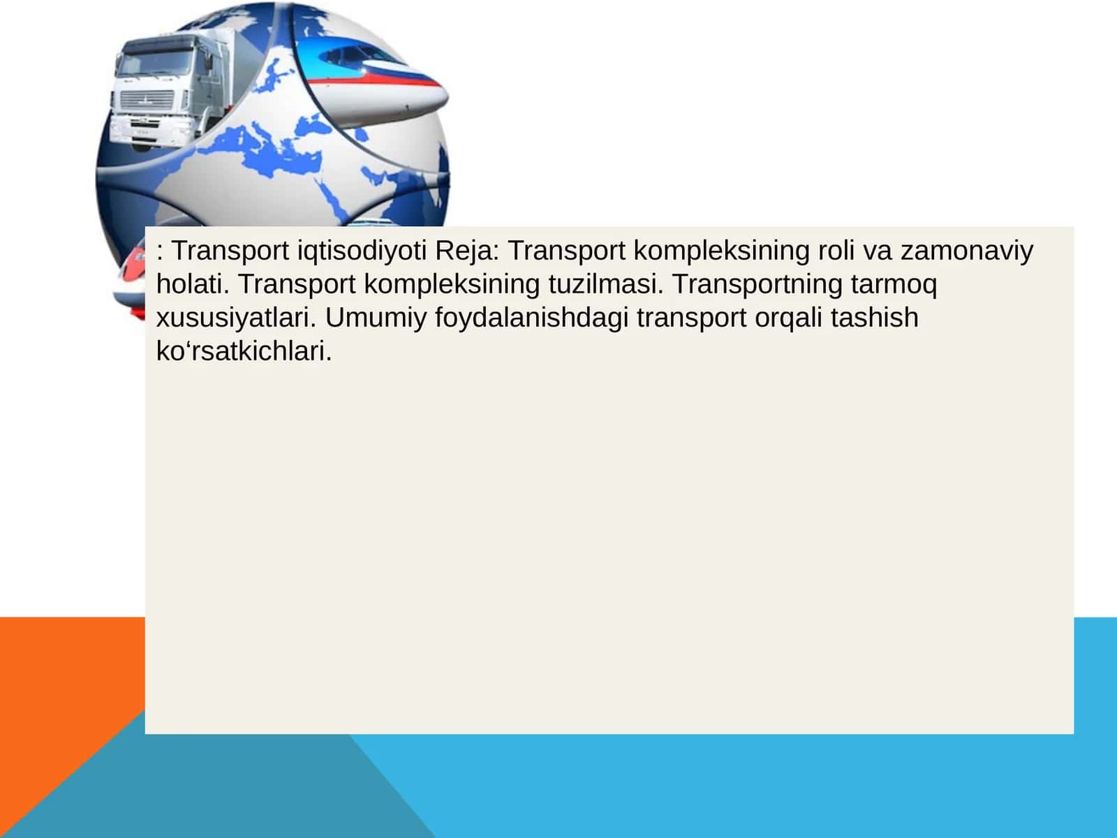 Transport Iqtisodiyoti 1