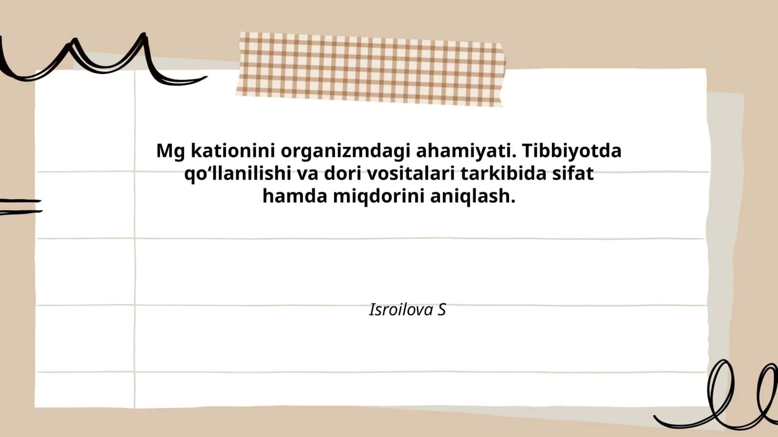 Mg kationini organizmdagi ahamiyati 1