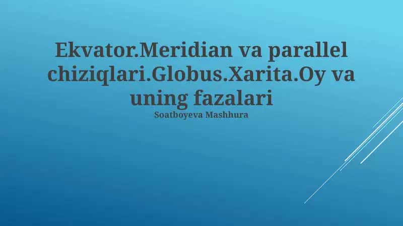 Oy va uning fazalari 1