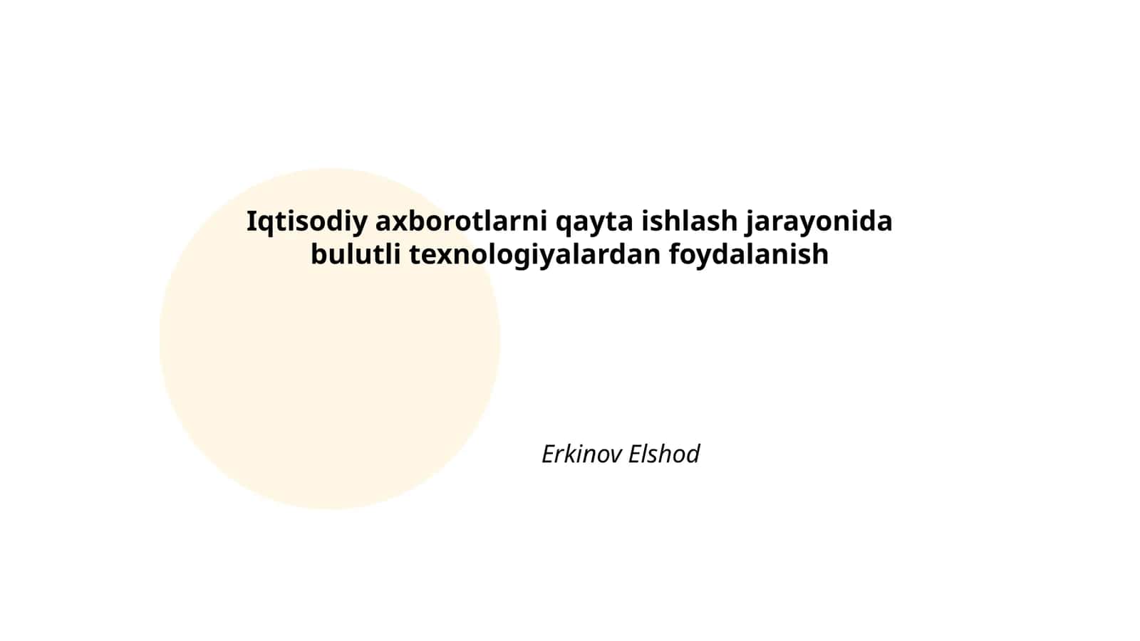 Bulutli Texnologiyalardan Foydalanish 1