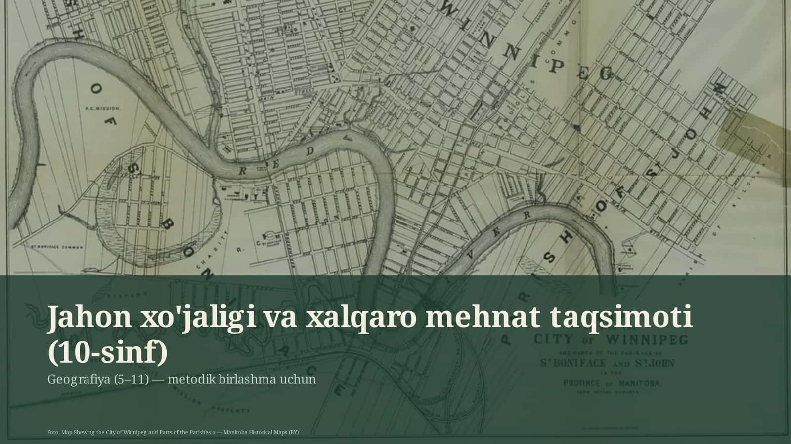 Geografiya (5–11) — metodik birlashma uchun 1
