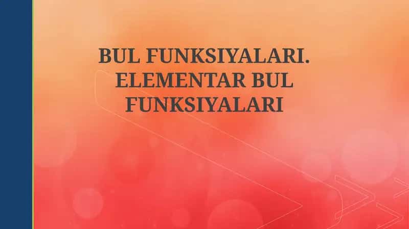 Boolean funksiyalari 1