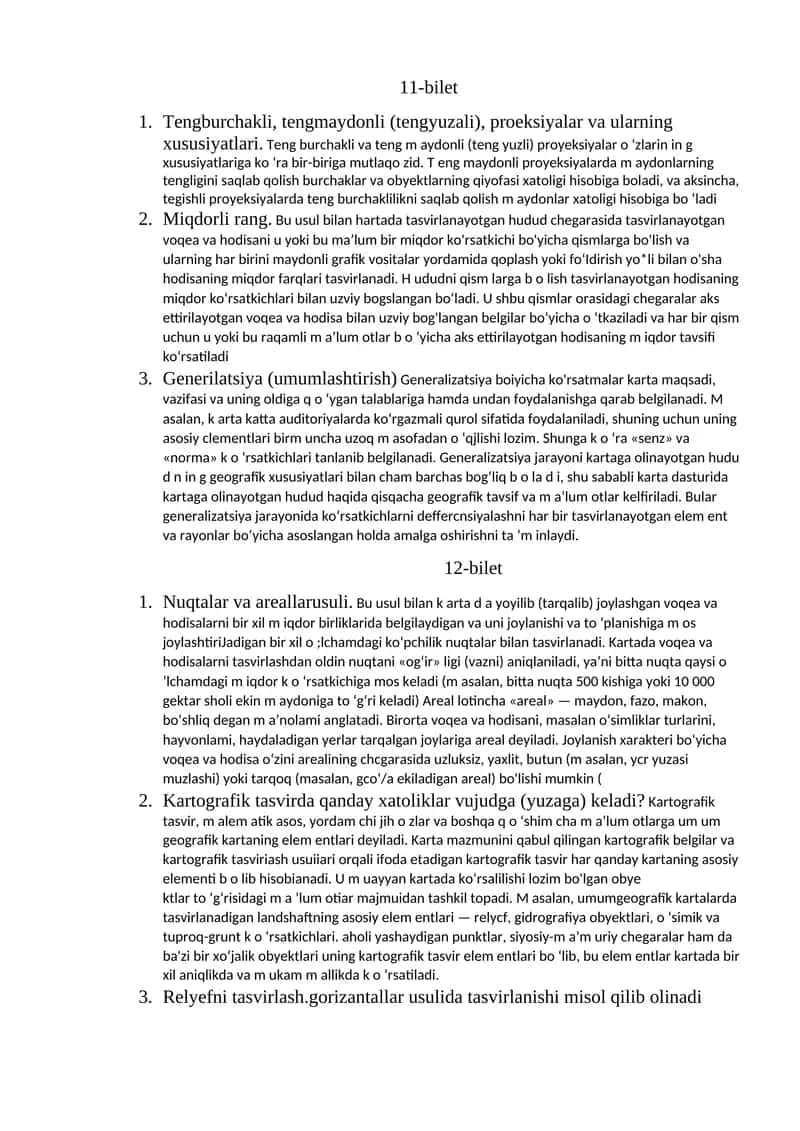 Generilatsiya (umumlashtirish) 1