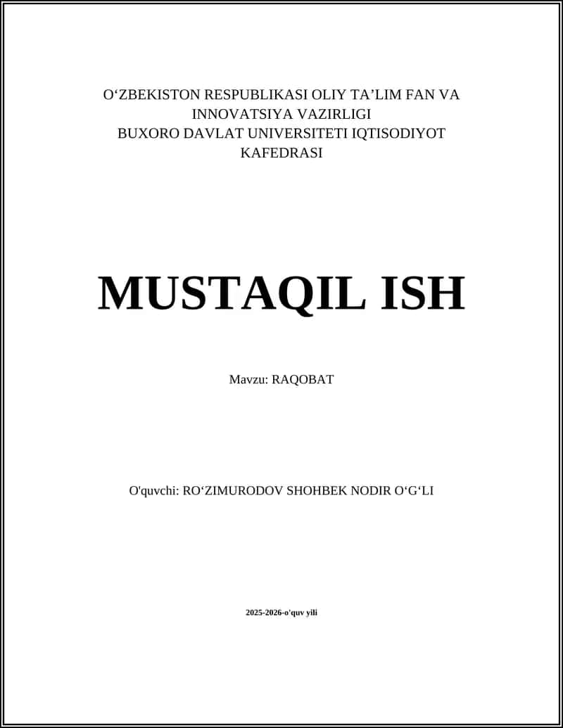 Raqobat 1