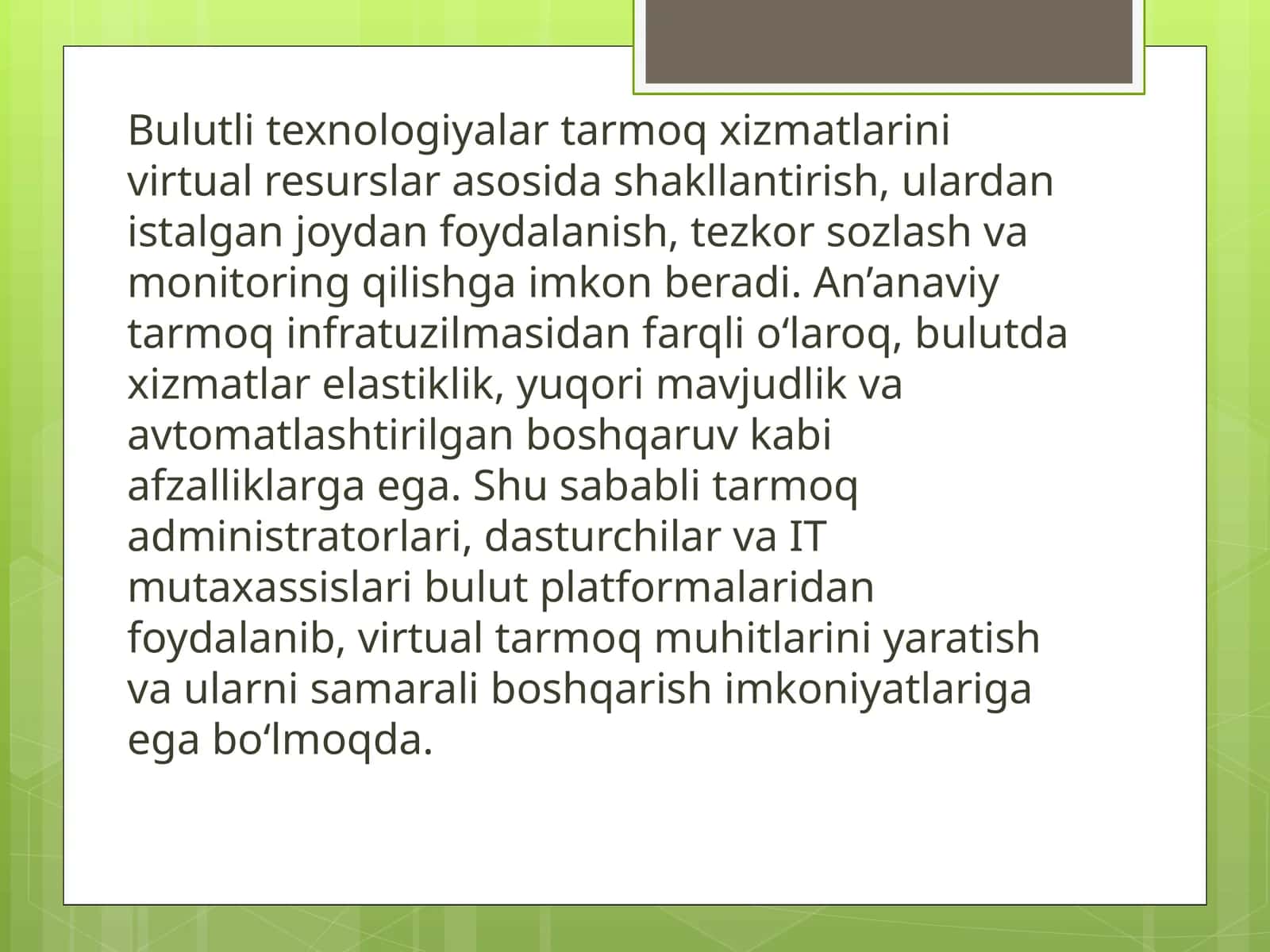 Bulutlitexnologiyalar 1