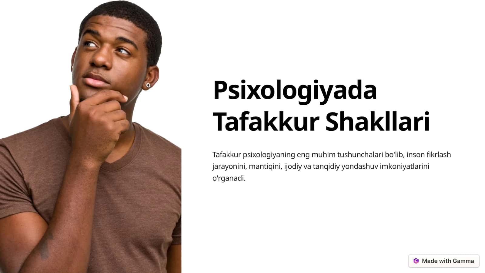 Psixologiyada Tafakkur Shakllari 1