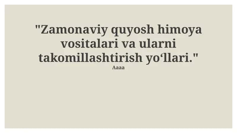Ularni takomillashtirish yo‘llari 1