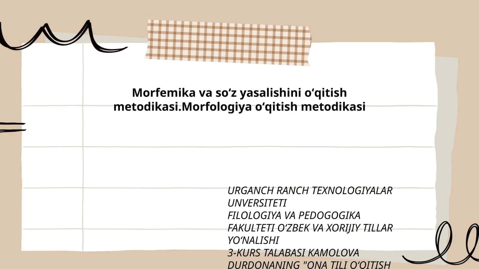 Ona Tili Oʻqitish Metodikasi 1