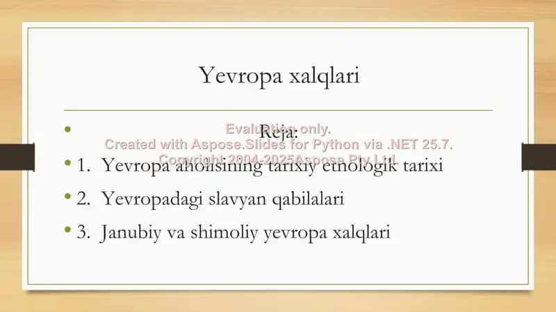 Yevropa xalqlari 1