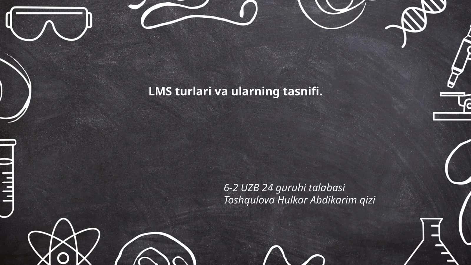 LMS (O'quv boshqaruv tizimi) 1