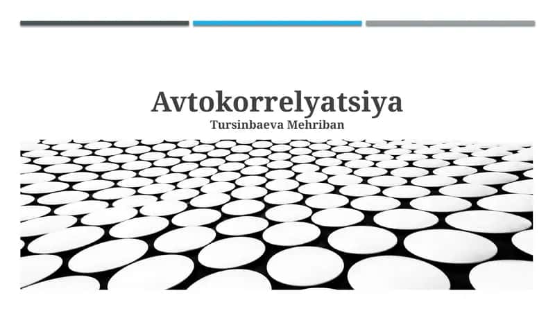 Avtokorrelyatsiya 1