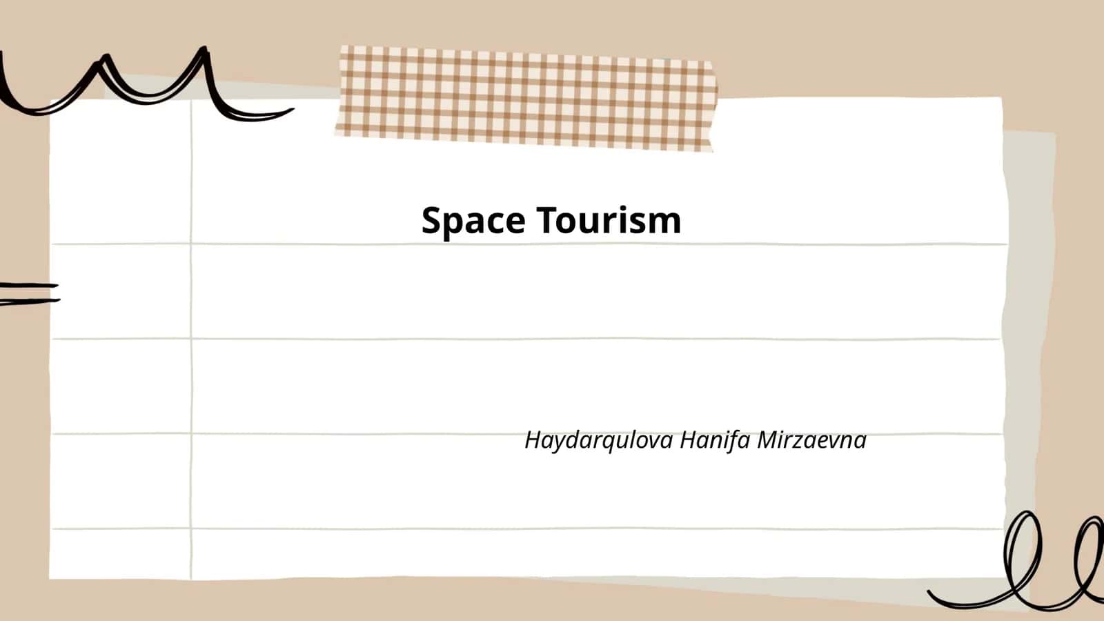 Space Tourism 1