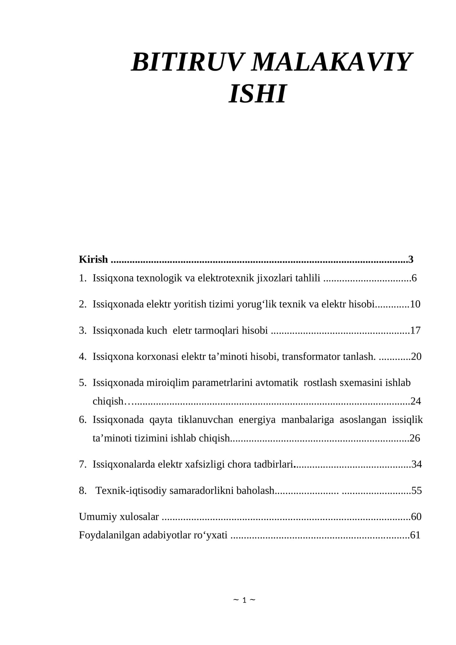 ISSIQXONA BMI 1