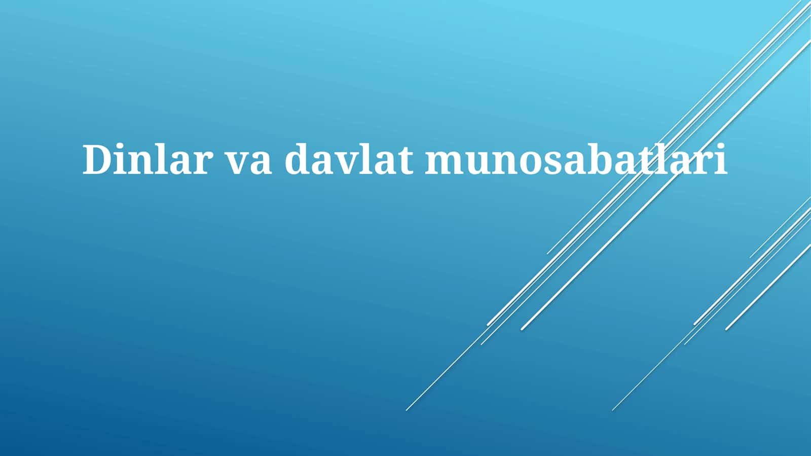 Dinlarvadavlatmunosabatlari 1