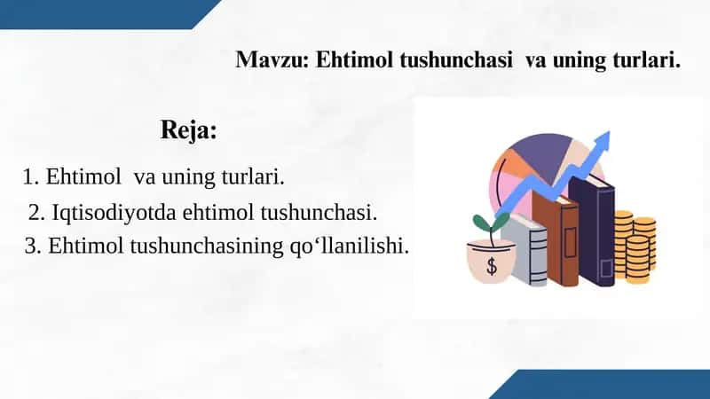 Ehtimol tushunchasi va uning turlari 1