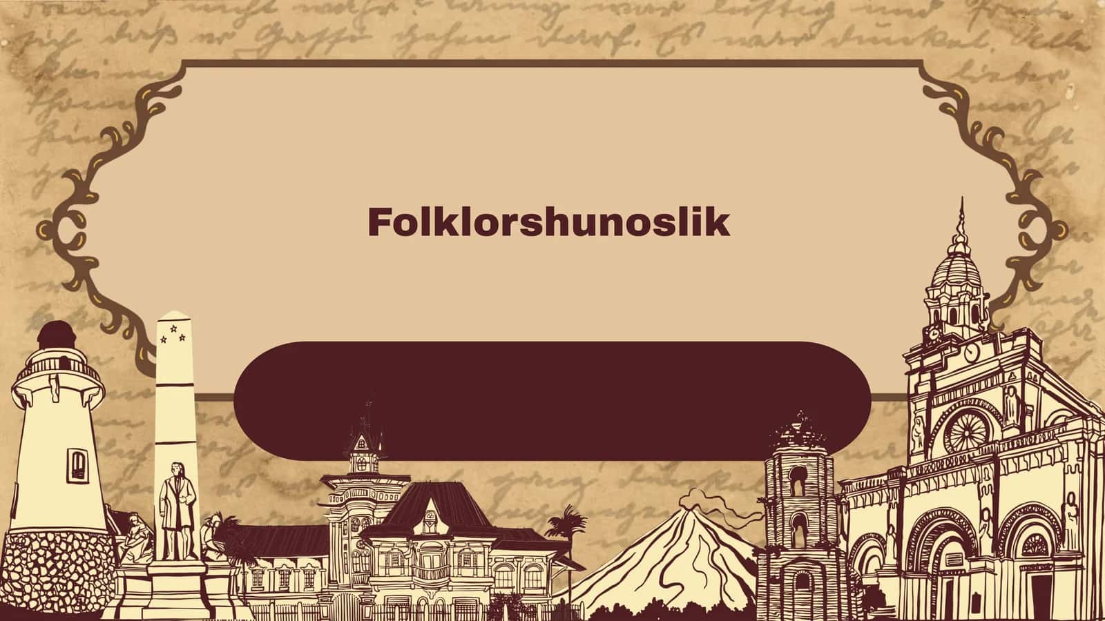 Folklorshunoslik 1