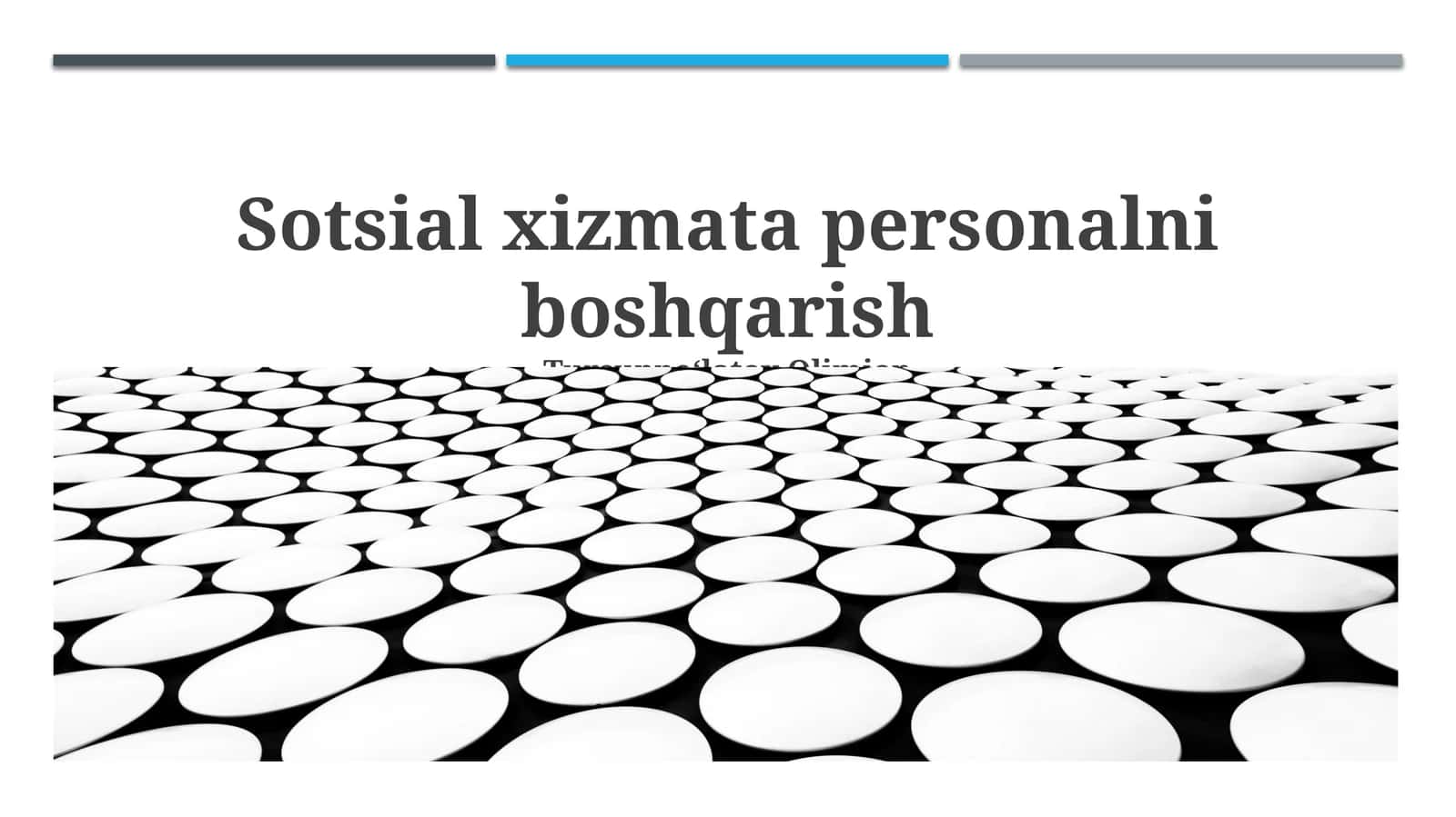 Sotsial xizmata personalni boshqarish 1
