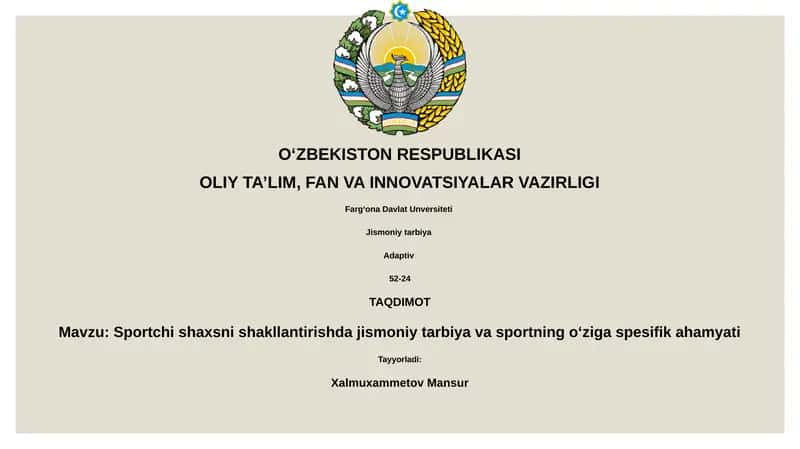 Jismoniy tarbiya 1